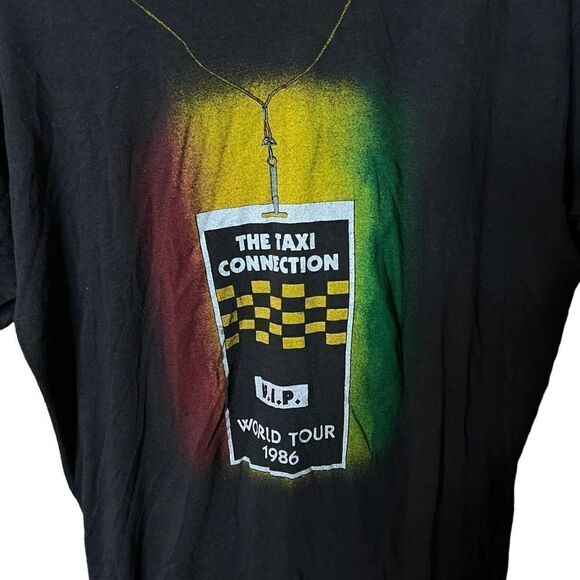 VTG 1986 Sly & Robbie Reggae The Taxi Connection T Shirt Medium - Picture 2 of 6